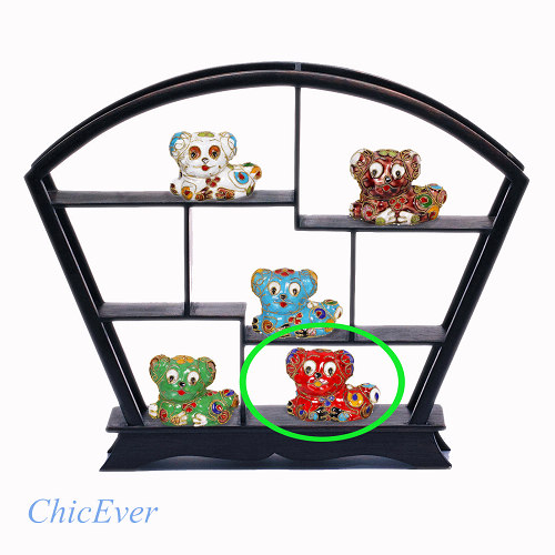 Hund S, Deko, Ziergegenstände, Cloisonne Emaille, Tierfigur,6277